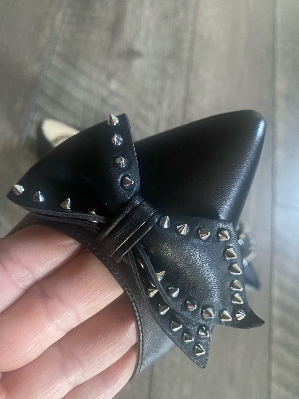 Sam Edelman Women's Black Pointed Spiked Flats in Size 7 - Picture 10 of 10